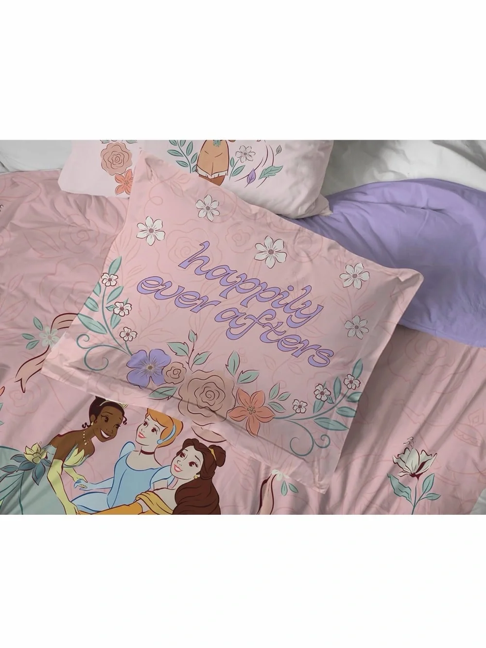 Pink Disney Princess👸Soft & Cozy 5 Pcs Twin Bed🛏️Set